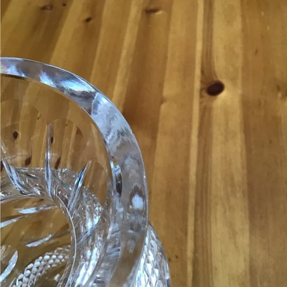VINTAGE WATERFORD CRYSTAL VASE LARGE HOURGLASS PRE 1990 GREAT GIFT!